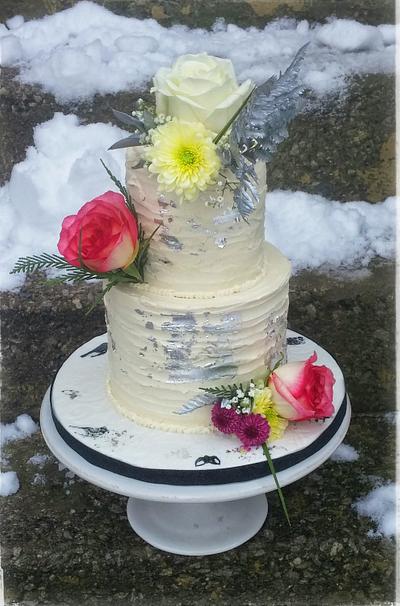 Textured Buttercream Cake - Cake by Danijela Lilchickcupcakes