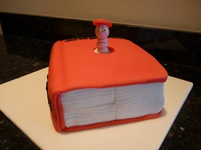 Bookworm Cake - Cake by CodsallCupcakes
