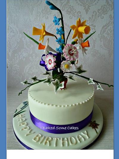 Spring flowers for Bluebell - Cake by Julie, I Baked Some Cakes
