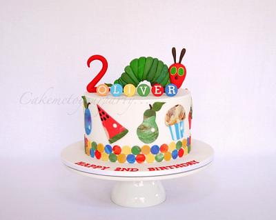 The Very Hungry Caterpillar cake and cookies! - Cake by Leah Jeffery- Cake Me To Your Party