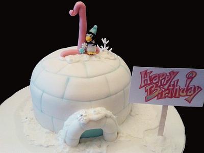 Igloo cake and smash cake - Cake by MapleKlaus