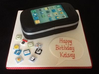 iPhone 4 Cake - Cake by Cherry Delbridge