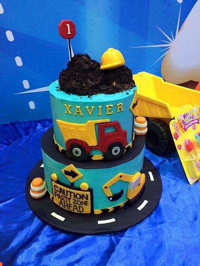 Construction themed cake - Cake by Donna Dolendo