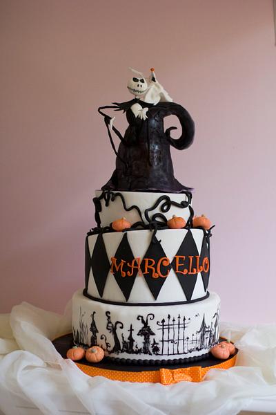 Jack o'lantern is coming to town #NightmarebeforeChristmas cake - Cake by ilaria pelucchi