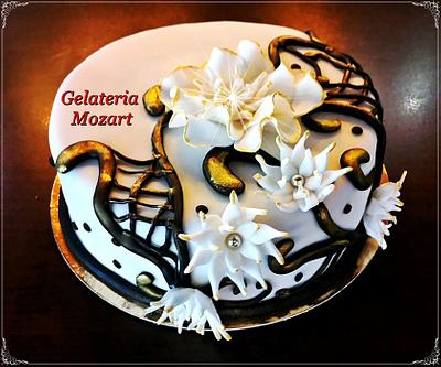 white anemona - Cake by Gelateria Mozart 
