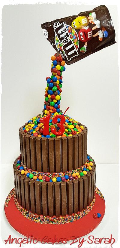 M&M Chocolate 3D Cake - Cake by Angelic Cakes By Sarah