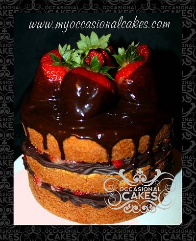 Chocolate Covered Strawberry Torte - Cake by Occasional Cakes