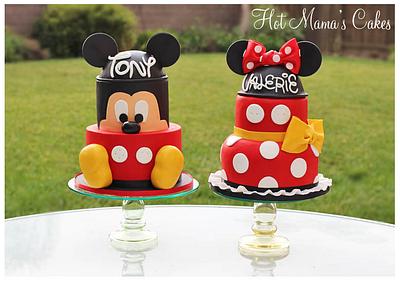 Mickey and Minnie!  - Cake by Hot Mama's Cakes