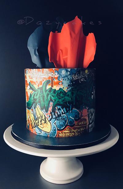 Graffiti Cake - Cake by Dozycakes