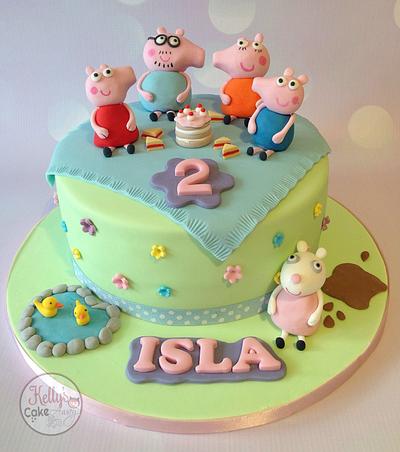 Isla's Peppa picnic  - Cake by Kelly Hallett