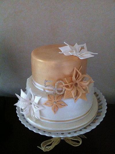 Golden Wedding Cake - Cake by V.S Cakes