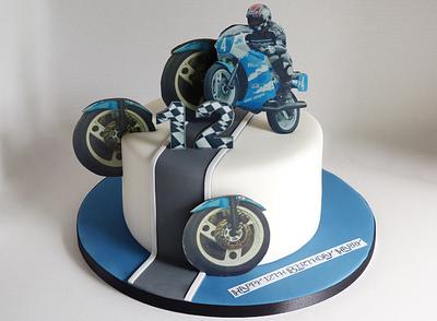 Motorbike cake - Cake by Angel Cake Design