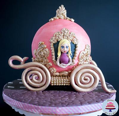 Cindrella's Carriage for Rhea - Cake by Veenas Art of Cakes 
