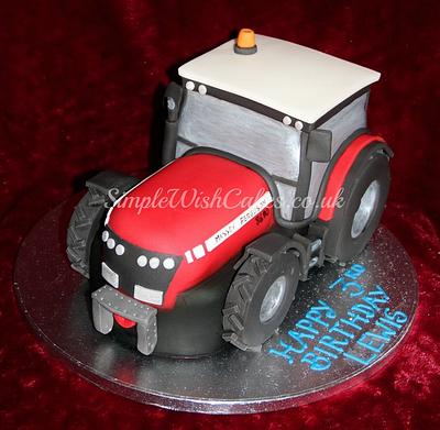 Red Tractor Cake - CakeCentral.com