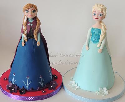 Elsa & Anna - Cake by Shereen