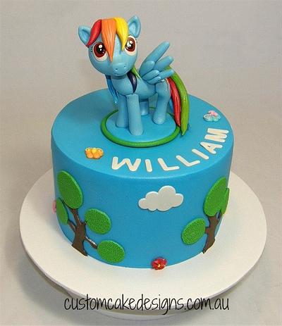 Rainbow Dash My Little Pony Cake - Cake by Custom Cake Designs
