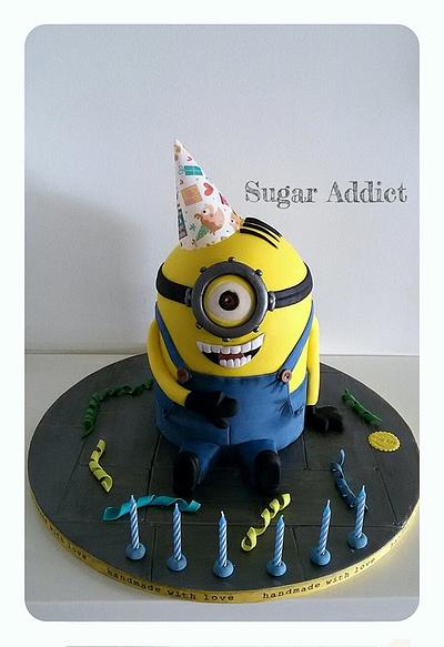 Minion birthday boy  - Cake by Sugar Addict by Alexandra Alifakioti