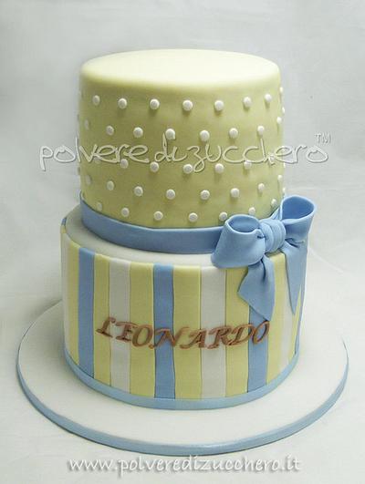 baby christening cake - Cake by Paola