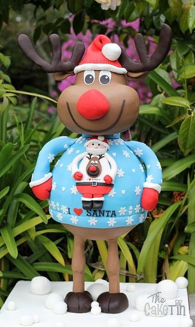 Hey it's Rudolf -  as Featured in the Celebrate issue of Sweet Magazine - Cake by The Cake Tin