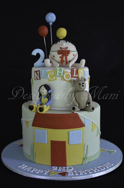 "play school"themed birthday cake - Cake by designed by mani