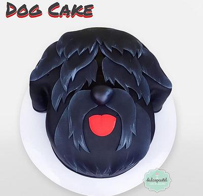 Torta Black Russian Terrier Medellín - Cake by Dulcepastel.com