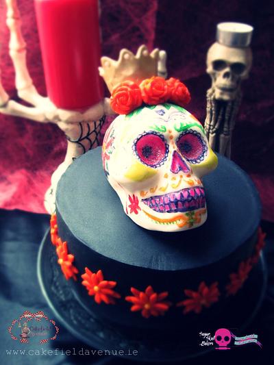 Dia de los Muertos - Sugar Skulls Bakers 2015 Collaboration - Cake by Agatha Rogowska ( Cakefield Avenue)