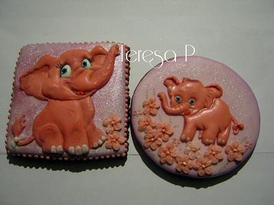 Różowe słonie - Cake by Teresa Pękul