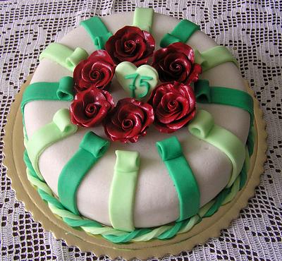 Simple roses - Cake by Anka