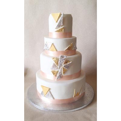 Gatsby wedding cake! - Cake by Beth Evans
