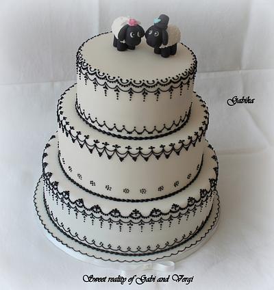 Wedding cake - Cake by Gabika