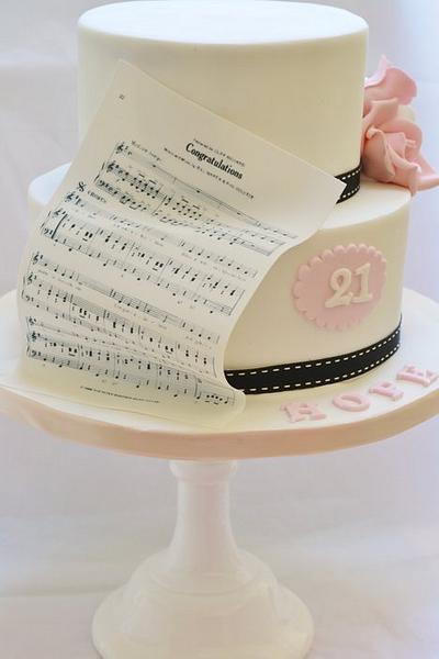 21st Birthday cake - Cake by Roo's Little Cake Parlour