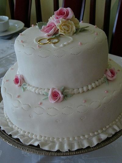 pink roses - Cake by Almaznin