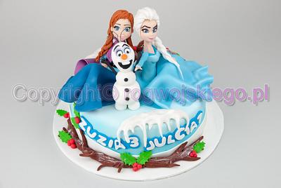 Frozen Cake / Tort Kraina Lodu - Cake by Edyta rogwojskiego.pl
