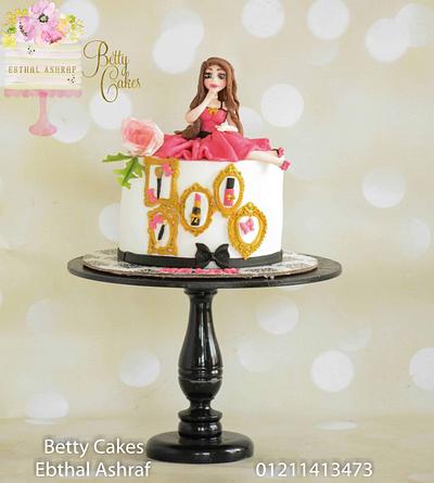 Girly Makeup haul Cake  - Cake by BettyCakesEbthal 