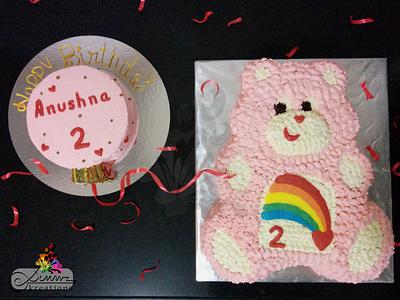 Buttercream Teddy With Balloon - Cake by Simmz