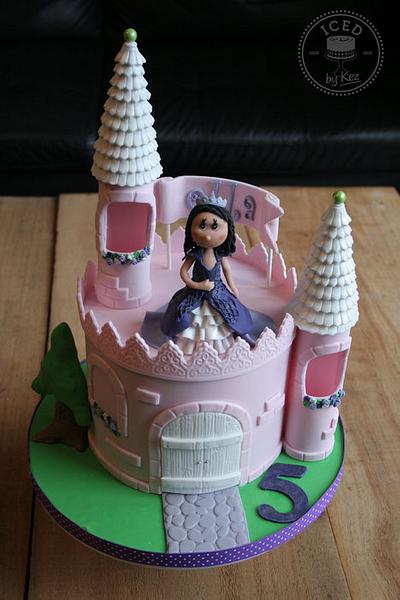 Ella's Princess & Castle Cake  - Cake by IcedByKez