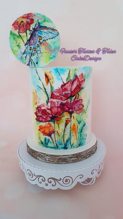Summer Flower-Power - Cake by Fanie Feickert-Sell