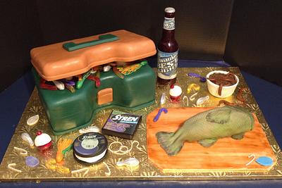 Tackle Box Cake - Cake by Tracy's Custom Cakery LLC