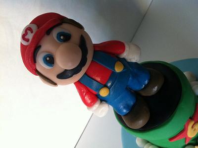 Super Mario!! - Cake by Donna Campbell