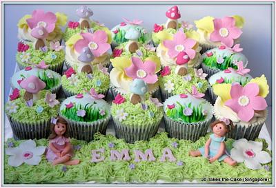 Fairy Garden cupcakes - Cake by Jo Finlayson (Jo Takes the Cake)