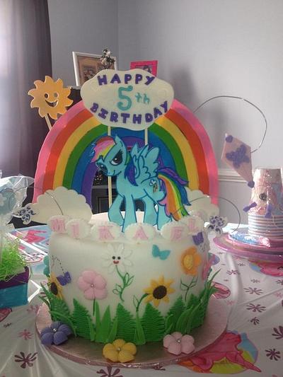 My Little Pony - Rainbow Dash - Cake by DeliciousCreations
