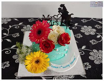 5th anniversary Cake - Cake by Rohini Punjabi