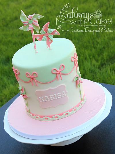 Pinwheel Birthday - Cake by AlwaysWithCake