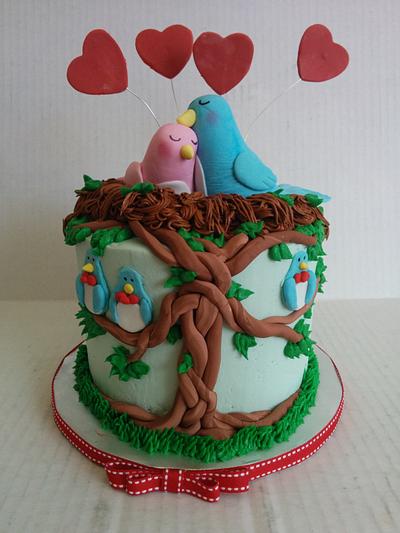 family tree anniversary cake - Cake by Cake That Bakery
