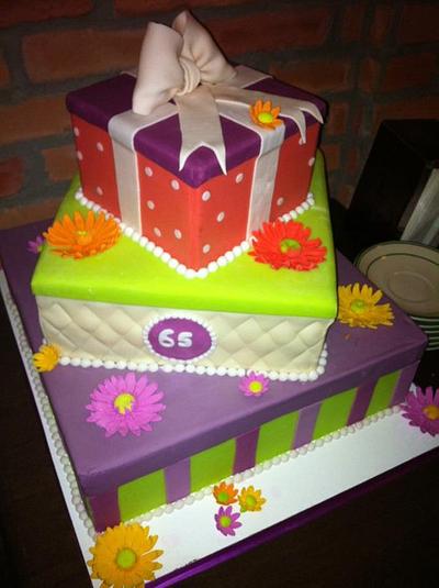 gift boxes cake!!!! - Cake by DeliciasGloria
