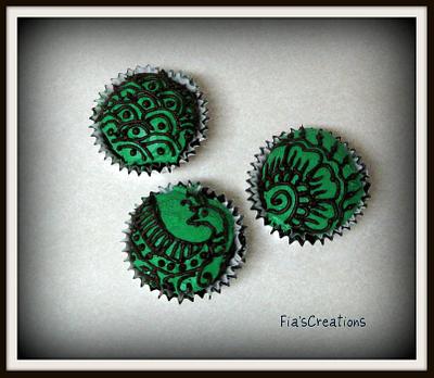 Mehndi / Henna Cupcakes - Cake by FiasCreations