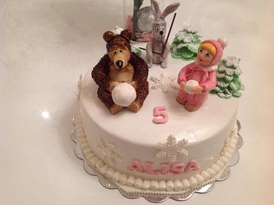 Masha and Bear:) - Cake by Malika
