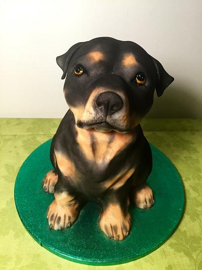 puppy dog rottweiler - Cake by Andrea