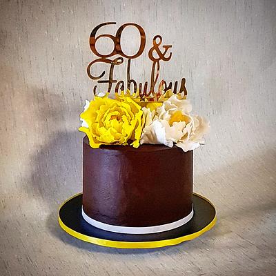 60 & Fabulous  - Cake by The Custom Piece of Cake