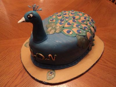 Peacock Birthday Cake - Cake by Goreti